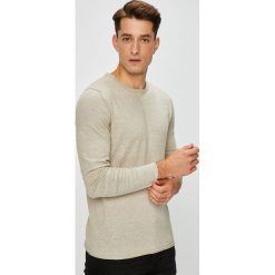 Premium by Jack&Jones - Sweter. Szare swetry męskie Premium by Jack&Jones, xl, bez wzorów, z bawełny, z okrągłym kołnierzem, bez kaptura. W wyprzedaży za 69,90 zł.