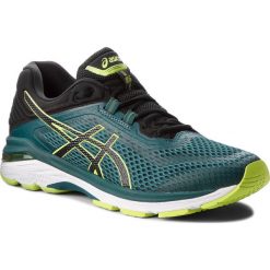 Buty ASICS - GT-2000 6 T805N Everglade/Black 300. Czarne buty do biegania męskie Asics, z materiału. W wyprzedaży za 409,00 zł.