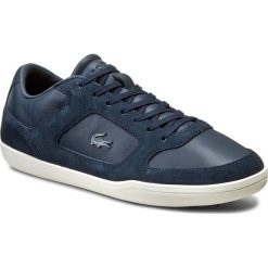 Sneakersy LACOSTE - Court-Minimal 316 1 7-32CAM0053003 Nvy. Niebieskie sneakersy męskie Lacoste, na co dzień, bez wzorów, z zamszu, bez zapięcia. W wyprzedaży za 299,00 zł.