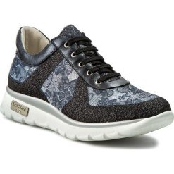 Sneakersy BALDININI - 698390XLAGP00 Glitt/Pizzo Nero. Czarne półbuty damskie marki Baldinini, na co dzień, z aplikacjami, ze skóry, bez obcasa, na płaskiej podeszwie, bez zapięcia. W wyprzedaży za 719,00 zł.