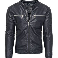 Kurtka męska skórzana czarna Recea. Czarne kurtki męskie Recea, xl, bez wzorów, z poliesteru, eleganckie, z kapturem. Za 169,99 zł.