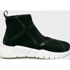 Love Moschino - Buty. Czarne buty sportowe damskie Love Moschino, bez wzorów, z gumy, sportowe. Za 879,90 zł.
