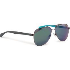Okulary przeciwsłoneczne BOSS - 1077/S Dkruth Black V81. Szare okulary przeciwsłoneczne męskie Boss, z tworzywa sztucznego. Za 789,00 zł.