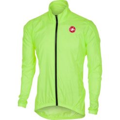 Castelli kurtka kolarska męska Squadra ER Jacket, yellow fluo XL. Żółte kurtki sportowe męskie Castelli, xl, bez wzorów, bez kaptura, rowerowe. Za 215,00 zł.
