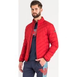 KURTKA puchowa emporio armani. Czerwone płaszcze męskie EA7 Emporio Armani, s, bez wzorów, z puchu, bez kaptura. Za 799,00 zł.