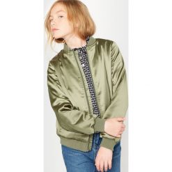 Satynowa kurtka typu bomber 10-16 lat. Brązowe kurtki chłopięce marki La Redoute Collections, z poliesteru, długie. Za 94,50 zł.