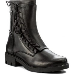 Botki POLLONUS - 5-0876-004 Czarny Velvet. Czarne buty zimowe damskie Pollonus, ze skóry, na obcasie. W wyprzedaży za 229,00 zł.