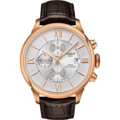 PROMOCJA ZEGAREK TISSOT Chemin Des Tourelles Automatic Chronograph. Białe zegarki męskie marki TISSOT, ze stali. W wyprzedaży za 4136,00 zł.
