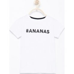 T-shirty chłopięce: T-shirt #ananas – Biały
