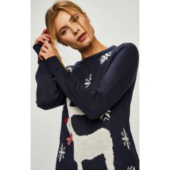 Answear - Sweter. Szare swetry klasyczne damskie ANSWEAR, l, z dzianiny, z okrągłym kołnierzem. Za 119,90 zł.