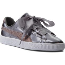 Sneakersy PUMA - Basket Heart Lunar Lux Jr 365993 01 Smoked Pearl. Szare półbuty damskie Puma, ze skóry ekologicznej. W wyprzedaży za 189,99 zł.