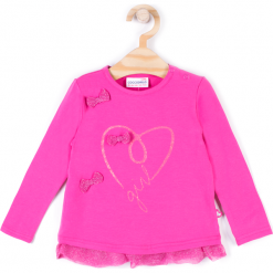 Koszulka. Szare bluzki dziewczęce bawełniane SWEET HEART, z długim rękawem. Za 19,90 zł.