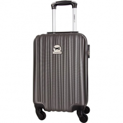 Walizka w kolorze antracytowym - 30 l. Szare walizki Travel One, z materiału. W wyprzedaży za 159,95 zł.