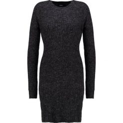 Sukienki dzianinowe: Object OBJNONSIA Sukienka dzianinowa dark grey melange
