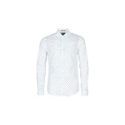 Koszule z długim rękawem Scotch Soda SLIM FIT CRISPY L/S SHIRT WITH PRINTS. Niebieskie koszule męskie Scotch & Soda, s, bez wzorów, bez kołnierzyka, z długim rękawem. Za 349,00 zł.