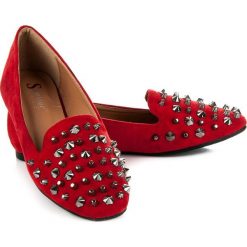 Lordsy z ćwiekami ELAINE. Czerwone lordsy damskie marki SEASTAR. Za 79,00 zł.