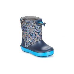 Śniegowce Dziecko Crocs CROCBAND LODGEPOINT GRAPHIC K. Szare kozaki dziewczęce marki Crocs. Za 191,20 zł.