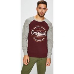 Jack & Jones - Bluza. Brązowe bluzy męskie Jack & Jones, xl, z nadrukiem, z bawełny, z okrągłym kołnierzem, bez rękawów, bez kaptura. W wyprzedaży za 119,90 zł.
