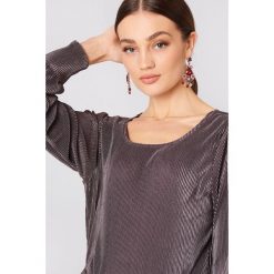 Bluzki asymetryczne: Saint Tropez Plisowana bluzka - Purple