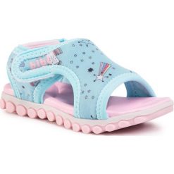 Sandały BIBI - Summer Roller Spoi 1103024 Happy Place/Jeans/Sugar. Niebieskie sandały dziewczęce Bibi, z jeansu, bez zapięcia. Za 149,00 zł.