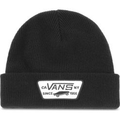 Czapka VANS - Milford Beanie VN000UOUBLK Black. Czarne czapki męskie Vans, z materiału. Za 89,00 zł.