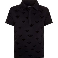 Bluzki dziewczęce bawełniane: Armani Junior Koszulka polo blu navy