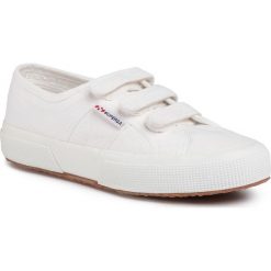 Tenisówki SUPERGA - 2750 Cot3velu S00BN20 White 901. Białe półbuty damskie Superga, na co dzień, bez wzorów, z gumy, bez obcasa, na płaskiej podeszwie, bez zapięcia. Za 239,00 zł.
