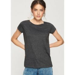T-shirt Basic - Szary. Szare t-shirty damskie Sinsay, l. Za 9,99 zł.