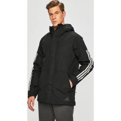 Adidas Performance - Kurtka. Czarne płaszcze męskie adidas Performance, s, bez wzorów, z poliesteru, krótkie, z kapturem. Za 599,90 zł.