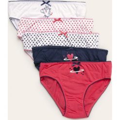 Blukids - Figi dziecięce (5-pack). Różowe majtki dziewczęce Blukids, z bawełny. Za 39,90 zł.