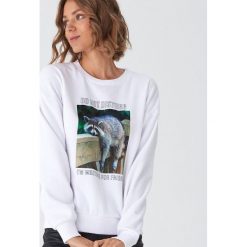Bluza z nadrukiem - Kremowy. Białe bluzy damskie House, s, z nadrukiem, bez rękawów, bez kaptura. Za 79,99 zł.