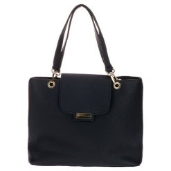 Grosso Bag Torebka Damska Czarna. Czarne torebki klasyczne damskie marki Grosso Bag, bez wzorów, ze skóry, bez dodatków. W wyprzedaży za 137,00 zł.