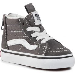 Sneakersy VANS - Sk8-Hi Zip VN0A4BV11951 Pewter/True White. Szare trampki chłopięce Vans, bez wzorów, ze skóry, bez zapięcia. W wyprzedaży za 159,00 zł.