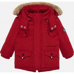 Mayoral - Kurtka dziecięca 74-98 cm. Niebieskie kurtki chłopięce Mayoral, bez wzorów, z poliesteru, długie, z kapturem. Za 185,90 zł.