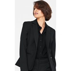 Simple - Żakiet. Czarne marynarki i żakiety damskie Simple, z elastanu, eleganckie. Za 649,90 zł.