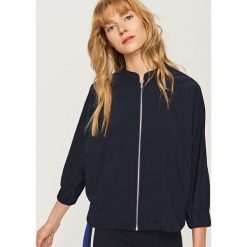 Kurtka oversize - Granatowy. Białe kurtki damskie marki Reserved, l, z dzianiny. Za 79,99 zł.
