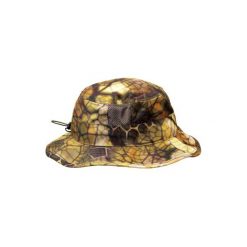 Kapelusz myśliwski BGS500D Camo Furtiv. Brązowe kapelusze damskie marki SOLOGNAC, z bawełny. Za 49,99 zł.