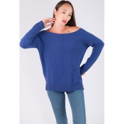 Kaszmirowy sweter w kolorze niebieskim. Niebieskie swetry damskie Just Cashmere, l, bez wzorów, z kaszmiru, bez rękawów, bez kaptura. W wyprzedaży za 329,95 zł.