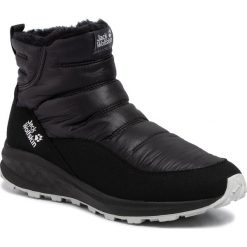 Śniegowce JACK WOLFSKIN - Nevada Ride Low W 4035821-6053065 Black/Black. Czarne kozaki damskie Jack Wolfskin, na zimę, ze skóry ekologicznej, bez zapięcia. W wyprzedaży za 369,00 zł.
