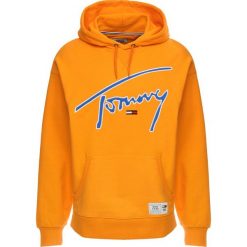 Tommy Jeans SIGNATURE HOODY Bluza z kapturem orange peel. Brązowe bluzy męskie rozpinane Tommy Jeans, m, z bawełny, z kapturem. Za 419,00 zł.