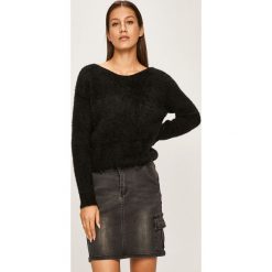 Answear - Sweter. Czarne swetry damskie ANSWEAR, s, bez wzorów, z dzianiny, bez rękawów, bez kaptura. W wyprzedaży za 99,90 zł.