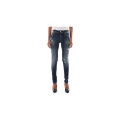 Jeansy slim fit Dondup TARA P990 DS0112D T60G. Niebieskie jeansy damskie Dondup, bez wzorów, z jeansu. Za 503,67 zł.