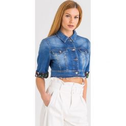KATANA JEANSOWA liu jo. Niebieskie kurtki damskie Liu Jo, l, bez wzorów, z jeansu. Za 559,30 zł.
