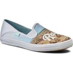 Tenisówki KEDS - Crashback WF54638 Beach Blue. Niebieskie półbuty damskie Keds, bez wzorów, z gumy, bez zapięcia. W wyprzedaży za 169,00 zł.