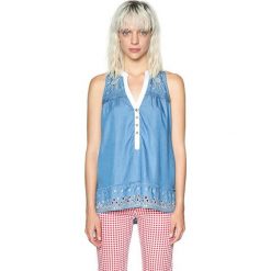 Desigual Damska bluzka Blus Mi Musa 18SWBD08 5007 (rozmiar XS). Bluzki damskie Desigual, xs, bez wzorów, bez kołnierzyka, bez rękawów. W wyprzedaży za 174,00 zł.