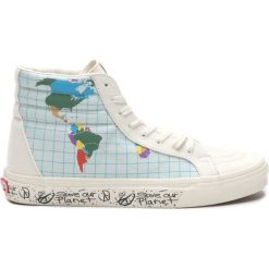 Vans Sk8-Hi Reissue Save Our Planet Tenisówki Niebieski Biały. Niebieskie trampki męskie Vans, bez wzorów, z materiału, bez zapięcia. Za 343,95 zł.