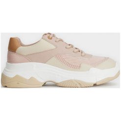 Parfois - Buty. Różowe buty sportowe damskie Parfois, bez wzorów, z gumy, sportowe. W wyprzedaży za 119,90 zł.