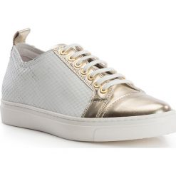 Buty damskie. Żółte półbuty damskie Wittchen, bez wzorów, ze skóry, bez obcasa, bez zapięcia. W wyprzedaży za 359,90 zł.