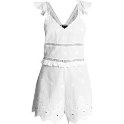 Kombinezony damskie: Topshop LADDER BRODERIE Kombinezon white
