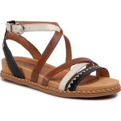 Sandały PIKOLINOS - W3F-0875C1 Black. Czarne klapki damskie Pikolinos, bez wzorów, ze skóry, bez obcasa. Za 429,00 zł.